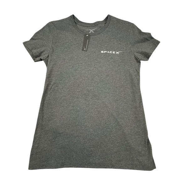 Space X Other - SPACEX T Shirt Womens Large Gray Dragon Capsule Blueprint Graphic NEW
